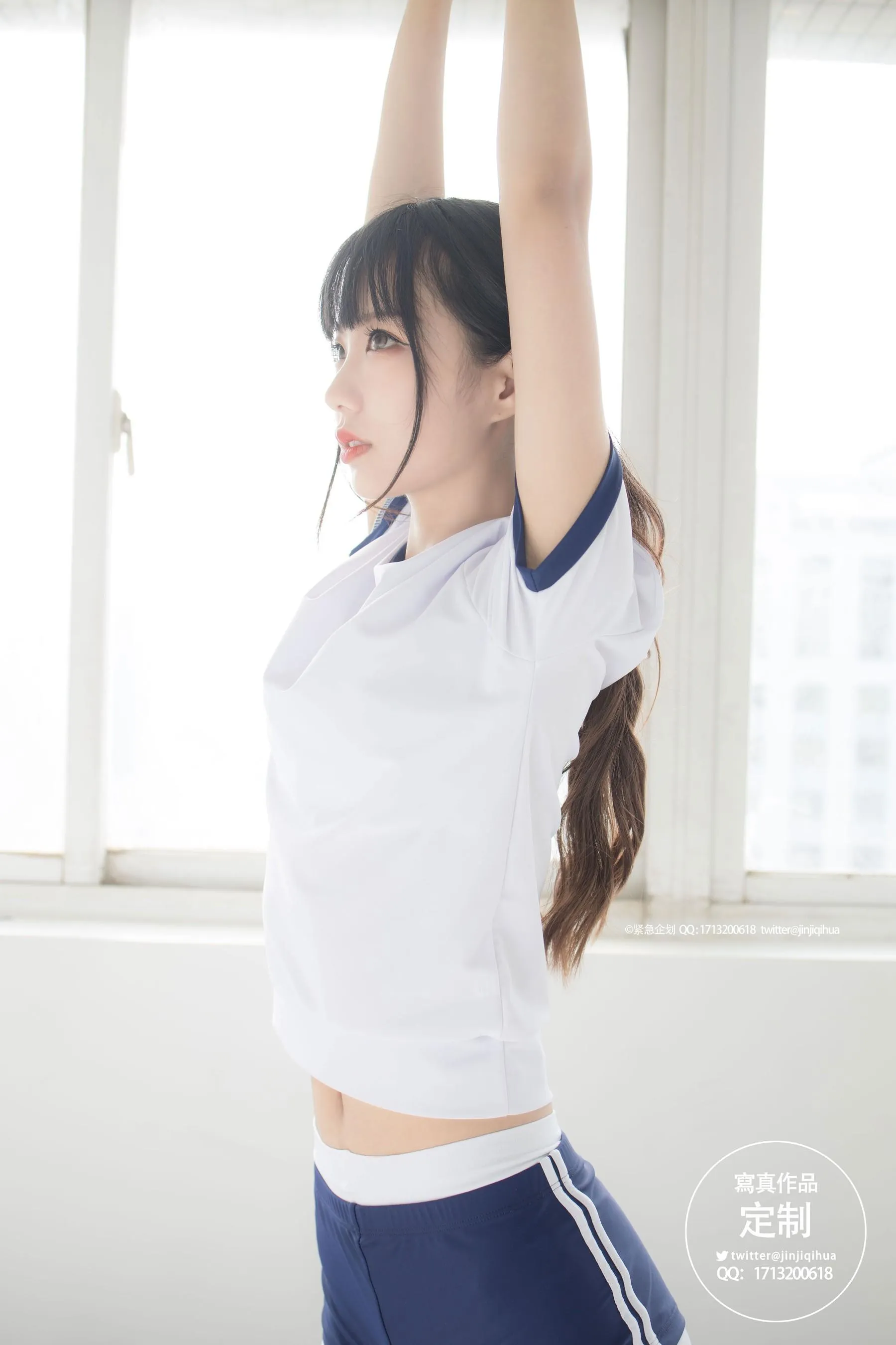 紧急企划 – NO.04 一只喵喵梓 白丝体操服 [70P]插图6